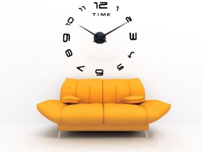 Large DIY Wall Clock Frameless Home Decor