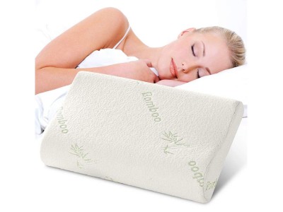 Bamboo Fiber Neck Pillow Slow Rebound Memory Foam