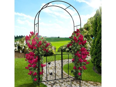 Archway Arch + Gate for Garden Vintage Decor - 2.2M H