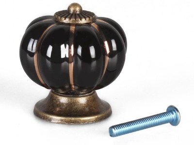 Ceramic Pumpkin Shape Cabinet Knob