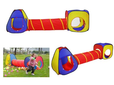 Pop-up Play Tent Set With Tunnel Indoor/Outdoor