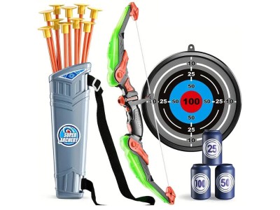 2-Pack Kids LED Bow & Arrow Set - 20 Suction Cup Arrows, Target