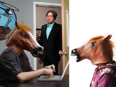 Horsehead Mask with Two Hooves