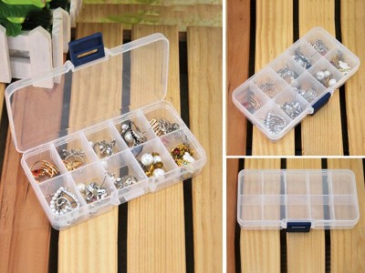Adjustable 10-Gird Organiser Storage Box