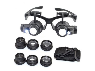 Magnifying Glasses with LED Light 10X 15X 20X 25X