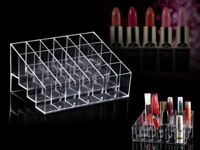 24-Slot Lipstick Organizer Stand
