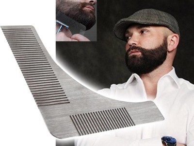 Stainless Steel Beard Styling and Shaping Template Comb