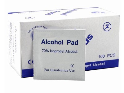 100PC Nail Alcohol Pads Skin Swabs Wipes Cleansing