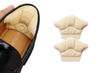 Beige Heel Grips for Blisters & Loose Shoes (Invisible)