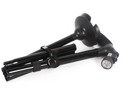 Folding Walking Stick Triple Head with LED