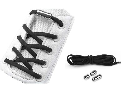 No tie Elastic Shoelaces - Black