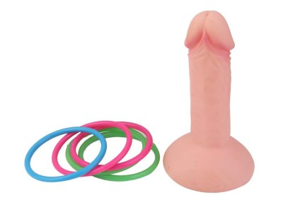 Inflatable Penis with 5 Rings