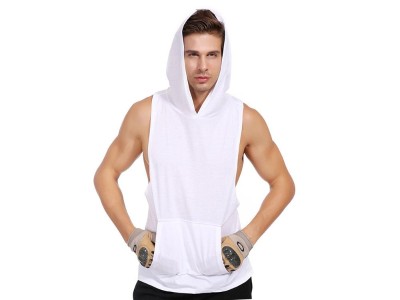 Men's Body Building Gym Shirt Waistcoat Sleeveless Jacket XL