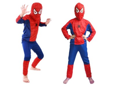 Superhero Spiderman Costumes Kids Miles Morales Cosplay Bodysuit