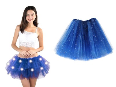 Women Adult LED Light Colorful Tutu Dance Skirt