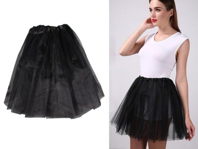 Tutu Skirt Party Costume Ballet Women's Dress - Black