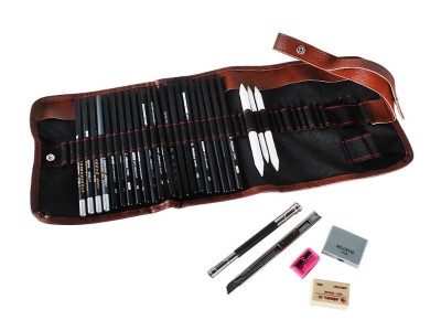 Drawing Sketch Set Pencil Charcoal Art Craft Sketching Kit
