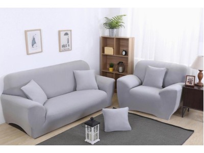 Sofa Cover Couch Cover 2-seater Grey