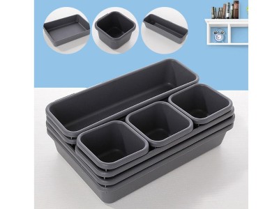 Interlocking Bins Storage 8 Bins Multi-propose Box Organizer