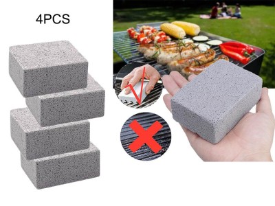 BBQ Grill Cleaning Stone Brick Block 4PCS