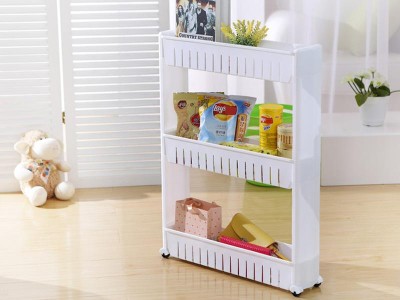 Kitchen/Bathroom Organizer Rack Slim Slide Trolley