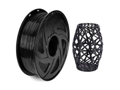 Black 1kg PLA 3D Printer Filament 1.75mm
