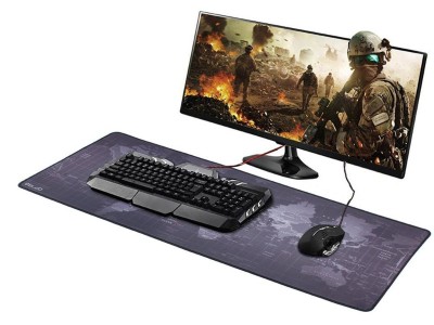 Stitched Edges Gaming Keyboard & Mouse Pad - 90x40cm
