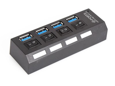 USB 3.0 Hub 4 Port with Switch LED indicator