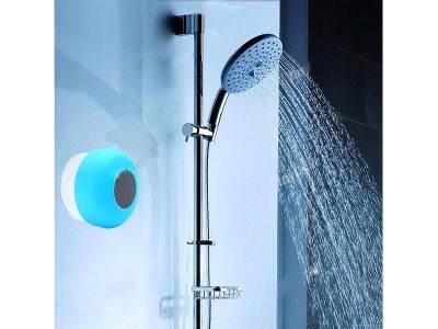 Waterproof Bluetooth Shower Hands-free Portable Speaker - Blue