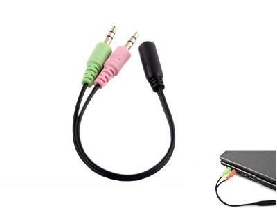 3.5mm Adapter Cable for Earphone Mic on PC Laptop