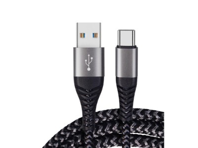 60W Braided USB-C Fast Charging & Data Cable (2m)