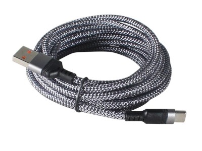 NZ 3M USB-A to USB-C Cable - 6A Fast Charger, Nylon Braided