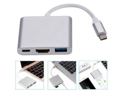 3 In 1 USB to HDMI Adapter