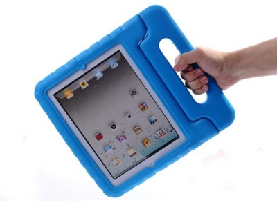 Blue Thick Foam EVA Cover Case Stand Handle for iPad Mini