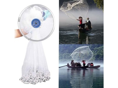 4.8m Hand Throw Fishing Net Cast Nets