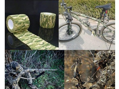 Camo Tape Hunting Woodland Camo Stealth Adhesive 4.5m - Green