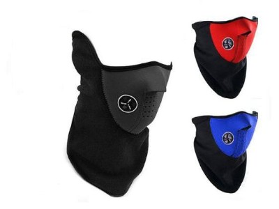 Black Half Face Mask For Ski Cycling Motorbike