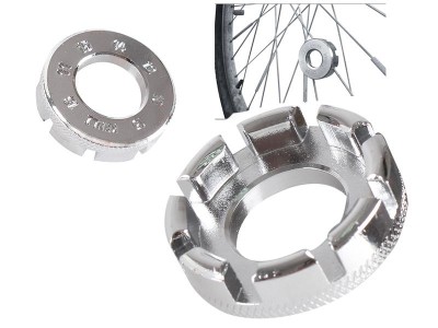 Chrome-Molybdenum Steel 8 Way Bicycle Spoke Wrench