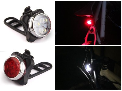 Rechargeable USB Bike Light Set Front and Rear Bike Light