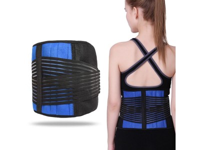 Neoprene Lumbar Back Support Belt Brace Size L