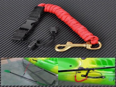 Elastic Kayak Paddle Safety Leash