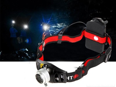 Zoom CREE Q5 LED 2 Mode Headlight 280 Lumens