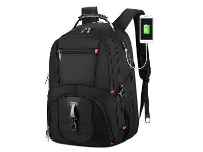 Laptop Backpack with USB Charging Port 40L Black