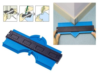 25cm Contour Gauge Profile Tool Measure Ruler with Lock