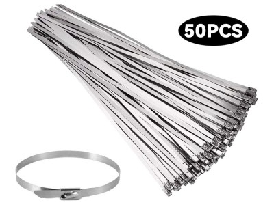 50pcs Stainless Steel Cable Ties