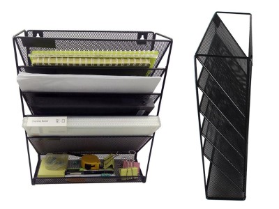 6 Trays Desktop File Document Metal Organiser