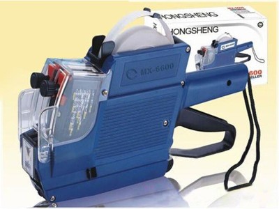Price Labeller Tag Gun 2 LINES + 30 Rolls Paper