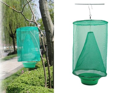 Reusable Outdoor Hanging Fly Trap & Bait Tray