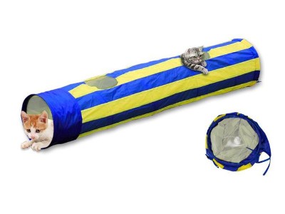 130cm Cat Tunnel with Pop-Up Holes