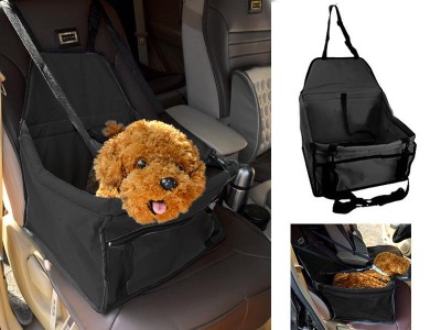 Portable Pet Dog Car Safety Seat Black